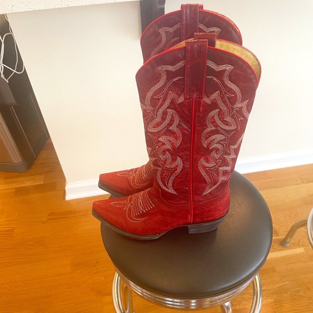 Red Cowboy Boots